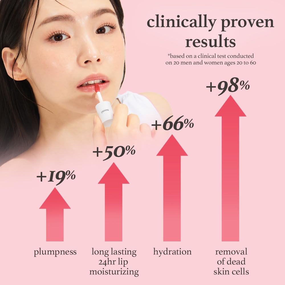 NOONI Korean Vegan Lip Oil - Appleplum | Lip Stain, Gift, Long-Lasting, Moisturizing, Plumping, Revitalizing for Dry Lips, Waterproof, No Peel Off, Korean Lip Tint, Easter Basket Stuffers, 0.12 Fl Oz
