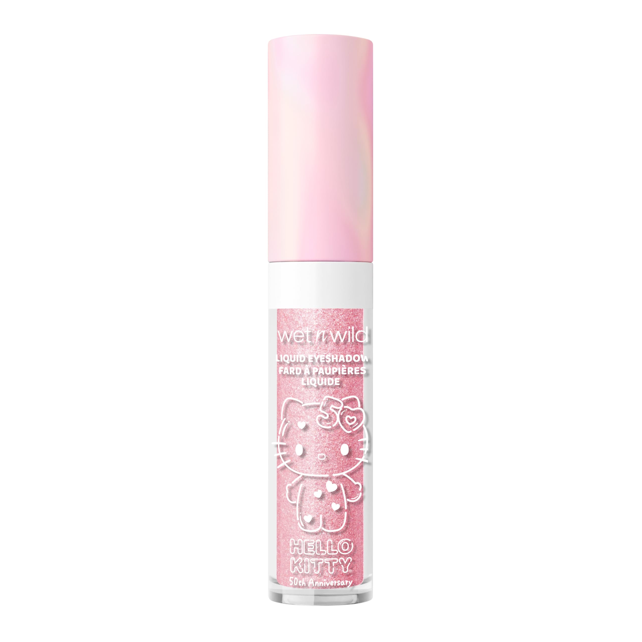 wet n wild Hello Kitty Liquid Eyeshadow, Smooth, Blendable, Shimmery Matte Bubblegum Pink Shade, Cruelty-Free & Vegan - Cheers!
