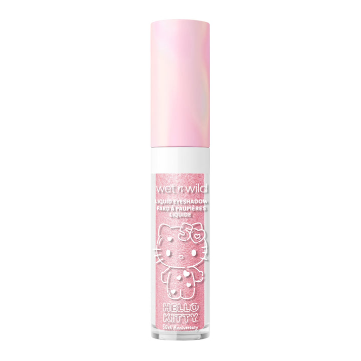 wet n wild Hello Kitty Liquid Eyeshadow, Smooth, Blendable, Shimmery Matte Bubblegum Pink Shade, Cruelty-Free & Vegan - Cheers!
