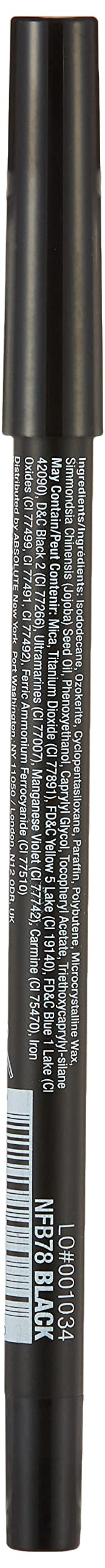 Absolute New York Waterproof Gel Eye Liner, Black, 2g