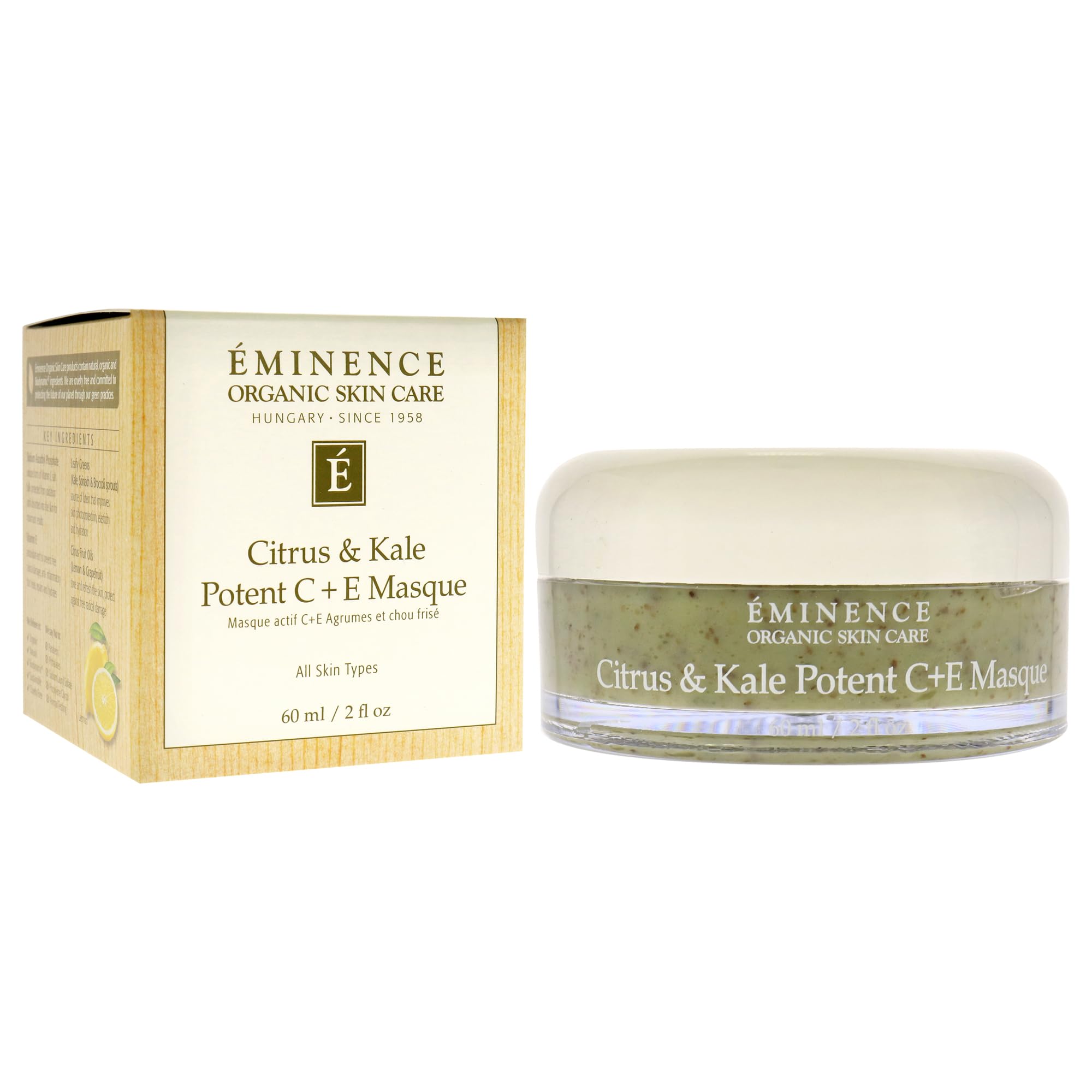Eminence Organic Skincare Citrus & kale potent c + e masque 2oz, 2 Ounce