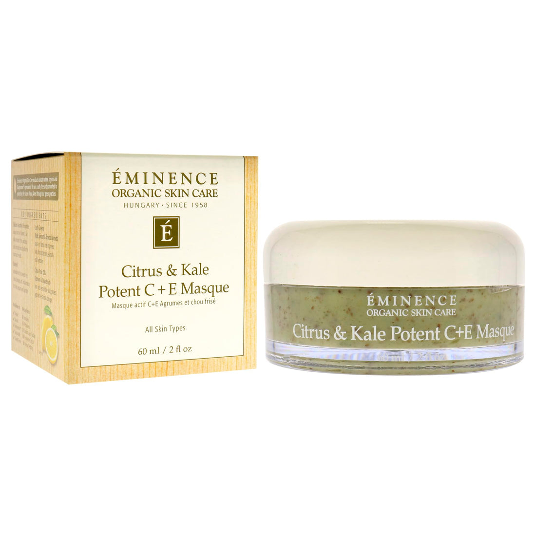 Eminence Organic Skincare Citrus & kale potent c + e masque 2oz, 2 Ounce