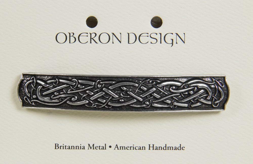 Hair Clip | Barrette | Celtic Bar | Handmade in the USA by Oberon Design