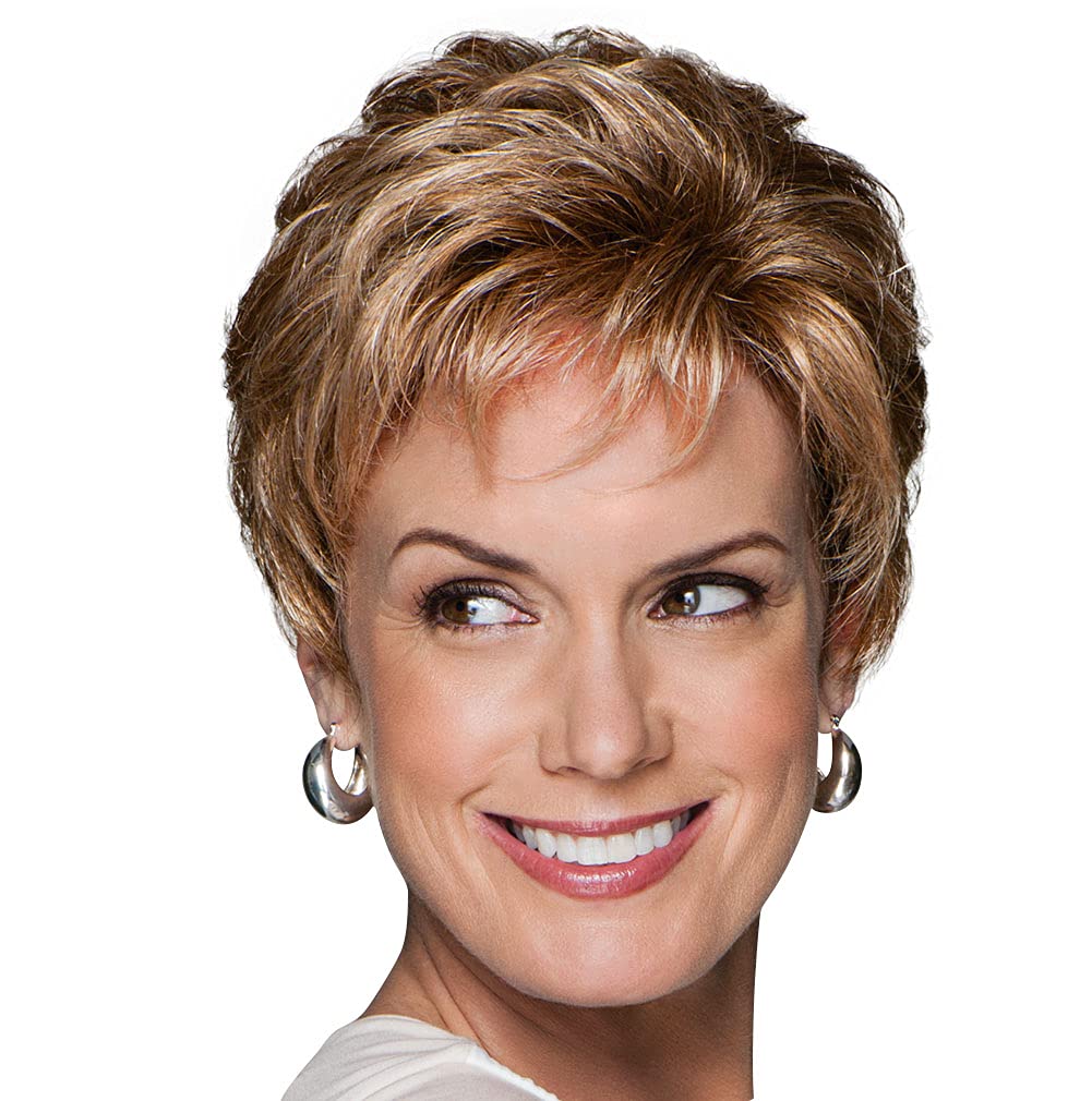 Hairdo Gabor Acclaim Short Layered Comfort Cap Wig, Buttered Toast Mist