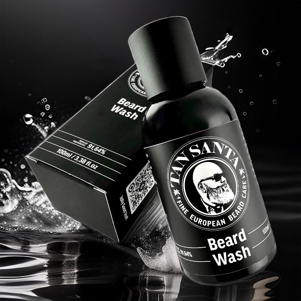 Tan Santa Beard Wash with Natural Moisturizers and Bergamot oil - Beard Wash for the Modern Man