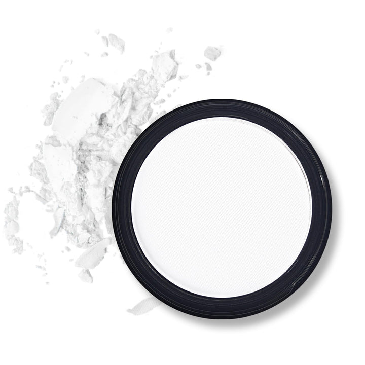 Erinde White Matte Eyeshadow Palette, Single White Pressed Powder Eye Shadow, Ultra-Blendable, Pigmented Color, Long Lasting, Halloween Blood Makeup Base, Cruelty-Free & Vegan