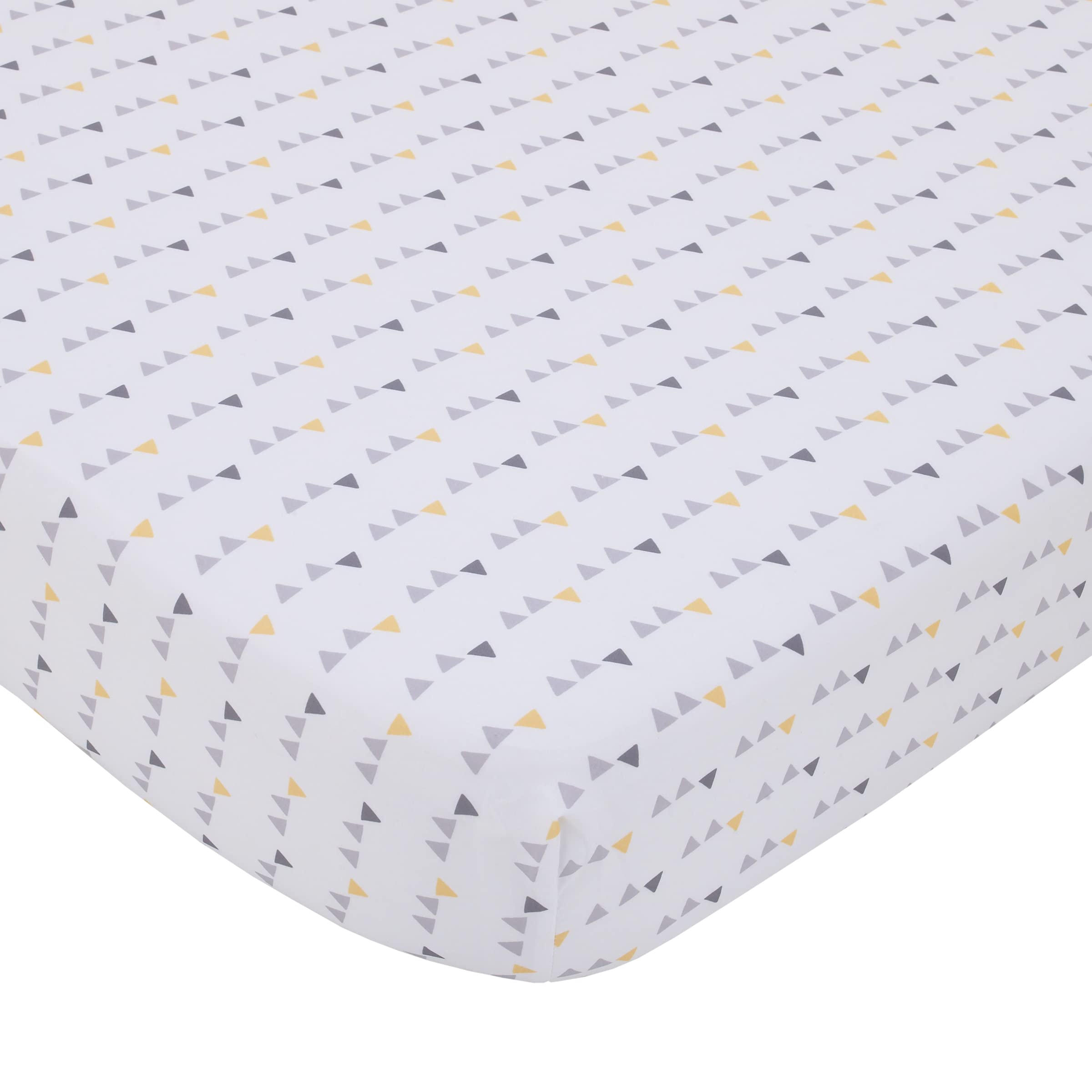 Little Love by NoJo Grey and White Chevron 3 Piece Crib Bedding Set - Comforter, Fitted Crib Sheet and Dust Ruffle