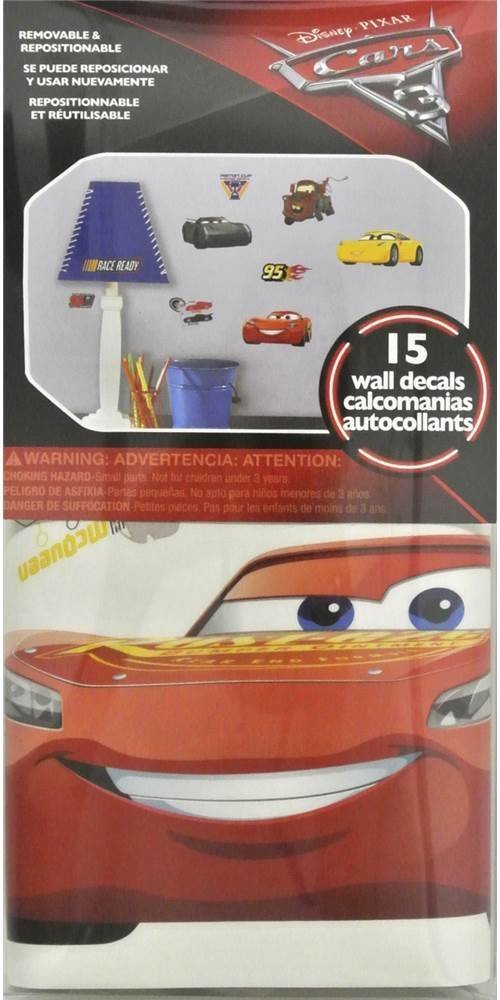 Disney Pixar Red Cars 3 Peel and Stick Wall Decals by RoomMates, RMK3353SCS