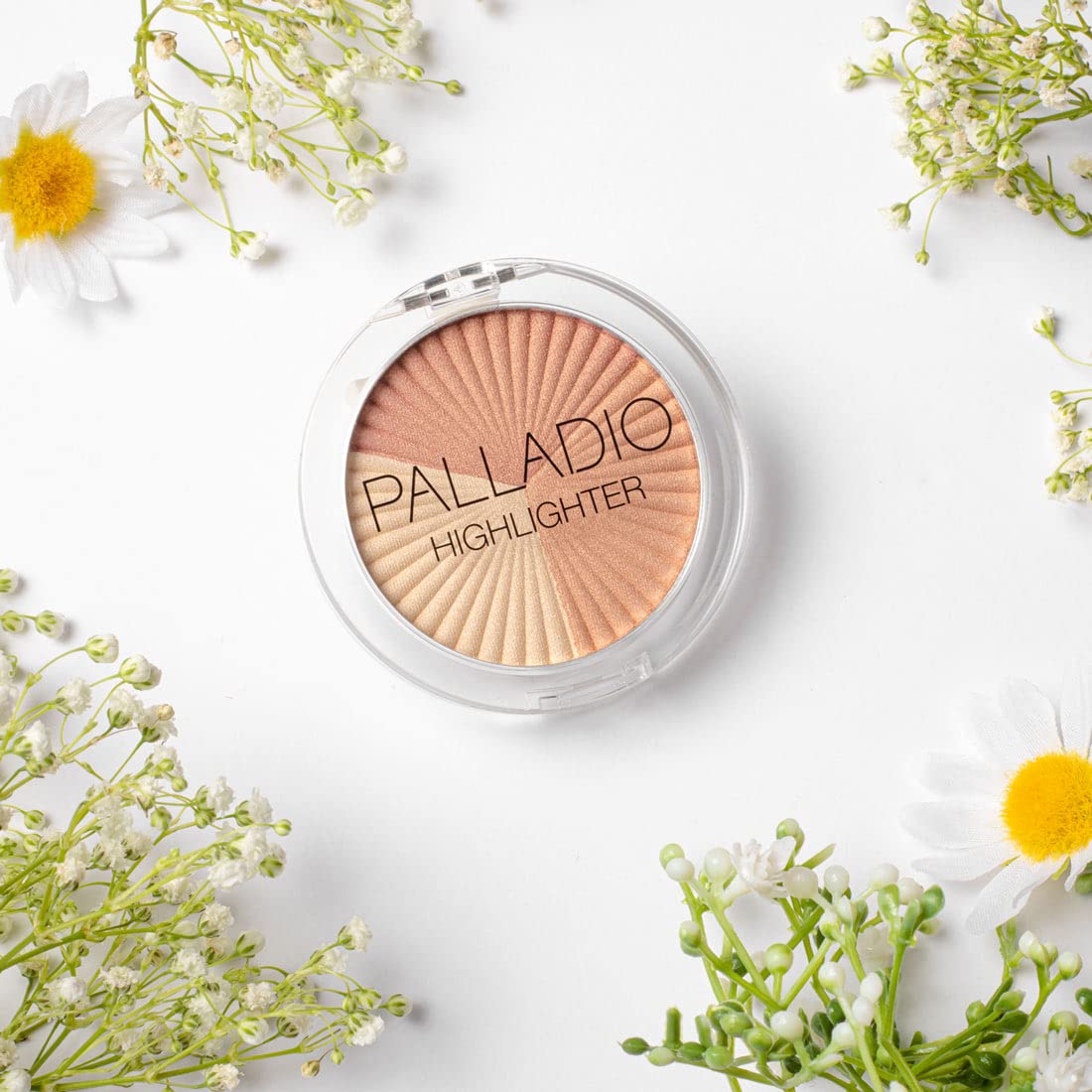 Palladio Sunkissed Highlighter, radiant shades that sculpts, defines, and highlights in a creamy soft application (Soulmate)