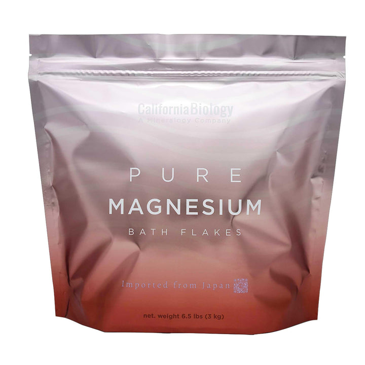CB California BIOLOGY - Magnesium Flakes - Body & Foot Bath Soaks, Japanese Pure Magnesium Chloride, Epsom Salts Alternative, High Absorption Natural Support for Muscles Wellness & Relaxation, 6.5lbs