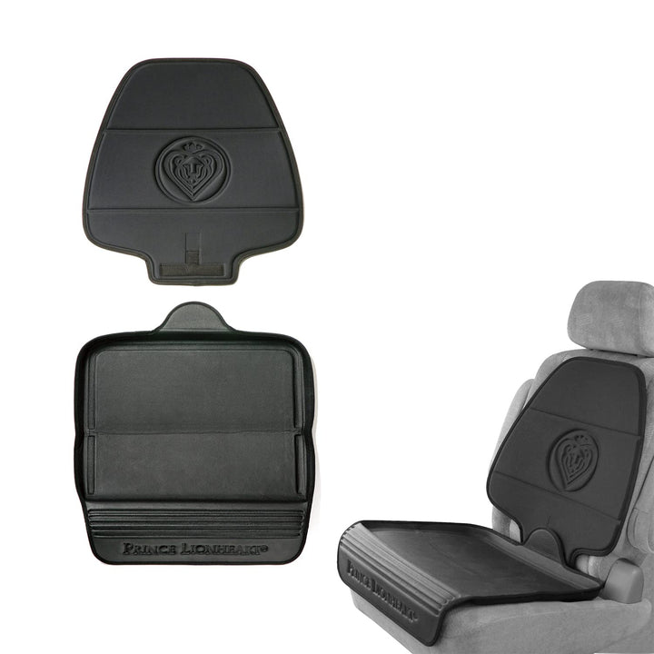 Prince Lionheart Car Seat Protector, The Only 2 Stage Seatsaver Designed with Thick Padding, Nonabsorbent, Waterproof, PVC Foam Material. Compatible With all Baby and Toddler Car Seats(Black)
