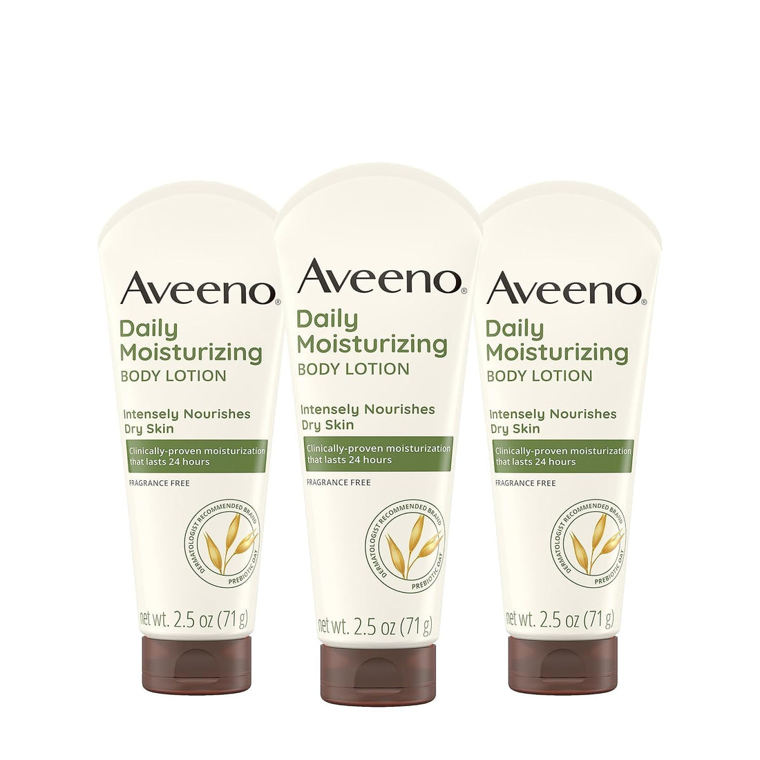 Aveeno Daily Moisturizing Lotion, 2.5 Fl Oz (Pack of 3)