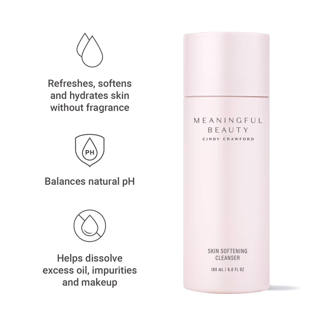 Meaningful Beauty Beyond - Skin Softening Cleanser - Non-Foaming Wash - 6 Ounces - MT.2107