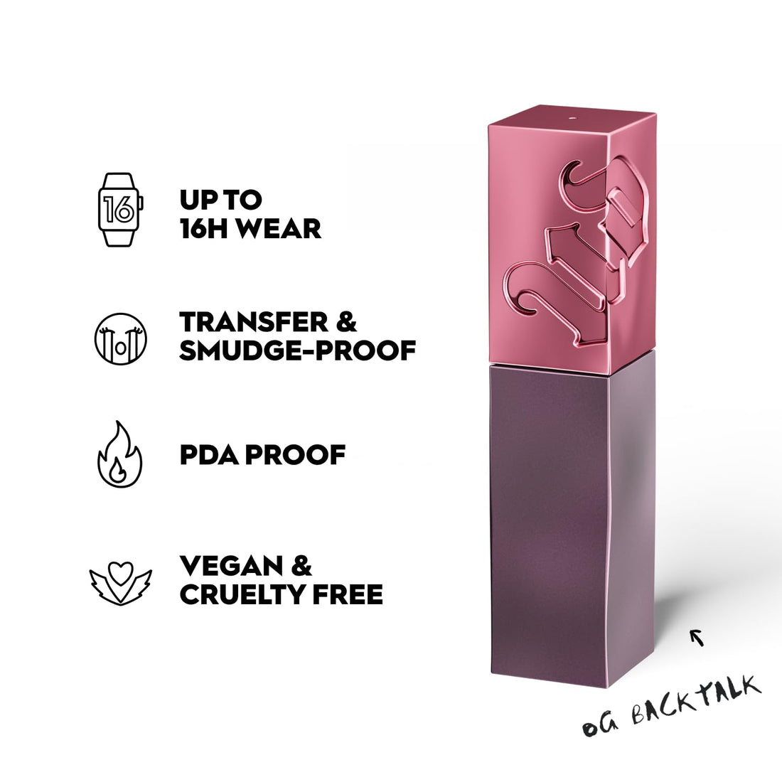 URBAN DECAY Vice Lip Bond Glossy Longwear Liquid Lipstick OG Backtalk