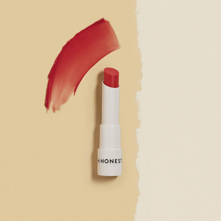 Honest Beauty Moisturizing Vegan Tinted Lip Balm | Antioxidant-rich Acai Extracts + Avocado Oil | Paraben Free + Cruelty Free | Blood Orange