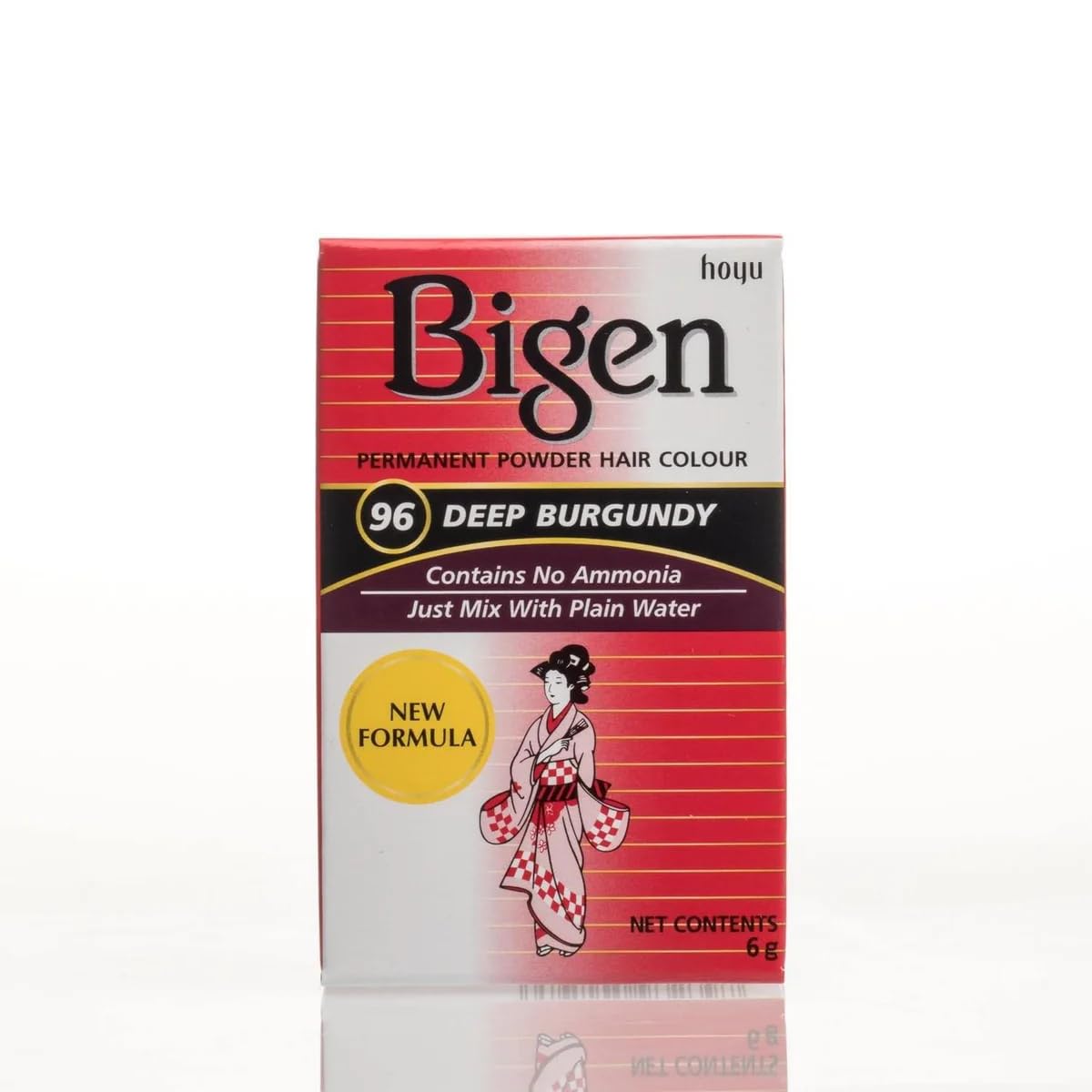 Bigen Powder Hair Color #96 Deep Burgundy 0.21 Ounce (6ml) (2 Pack)