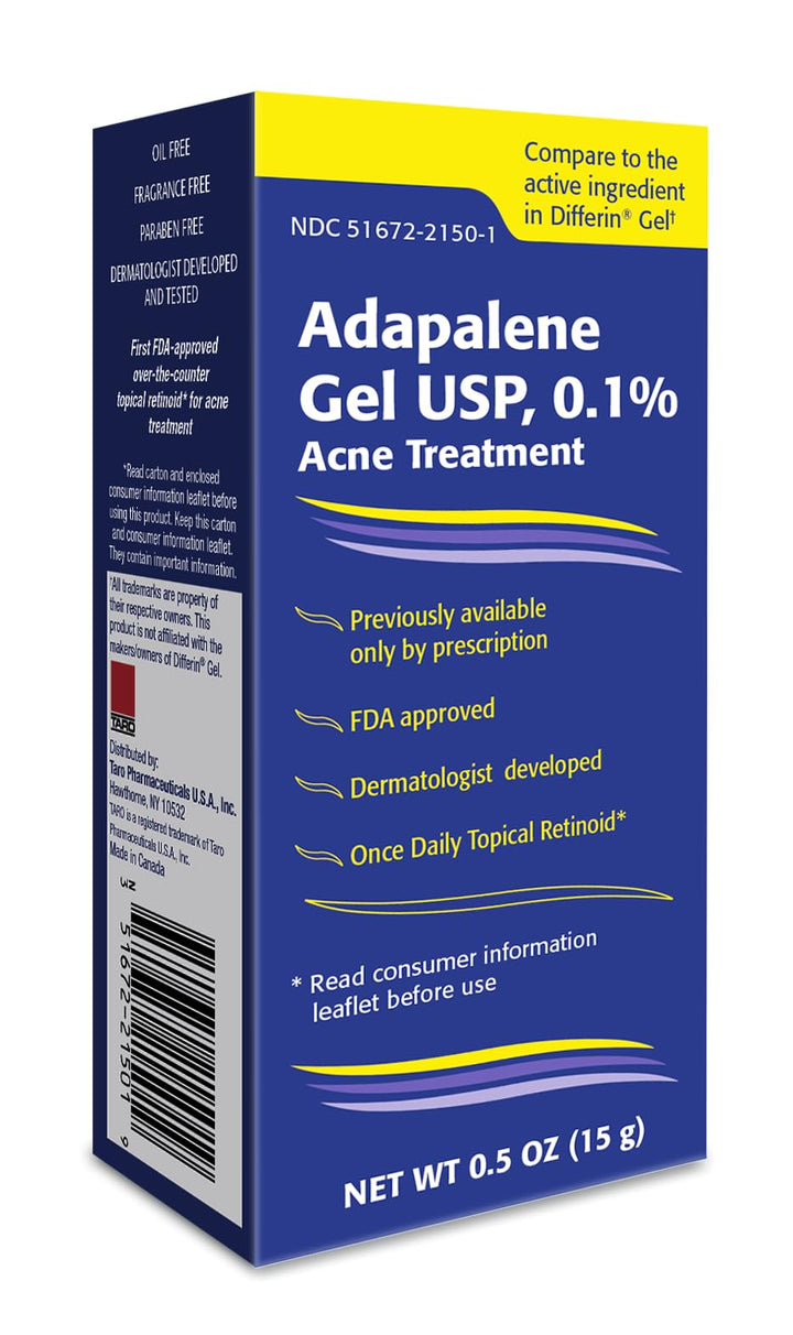 Taro Adapalene 0.1% Acne Treatment Gel (0.5oz)