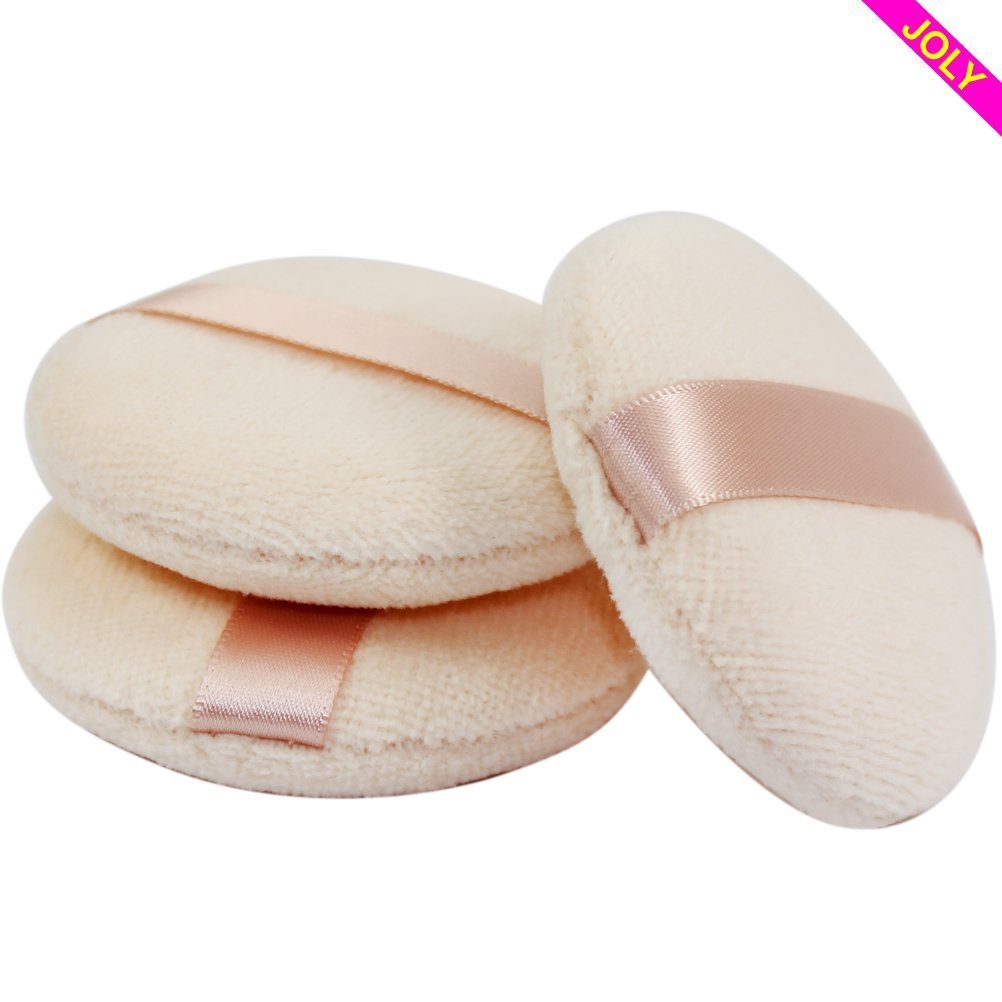 Joly Powder Puff for Makeup Face Powder Set of 5 (3 Pieces)
