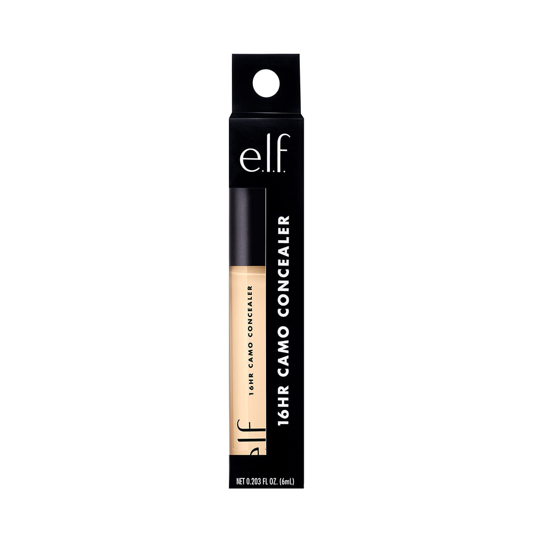 e.l.f. 16Hr Camo Concealer Fullcoverage Formula, Fair Warm, 0.203 Fl Oz