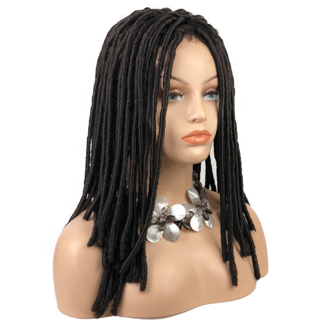 4# Dark Brown : Lydell Twist Hair Crotchet Braids Wigs Synthetic Dreadlocks Braids Hair Wig (4# Dark Brown)