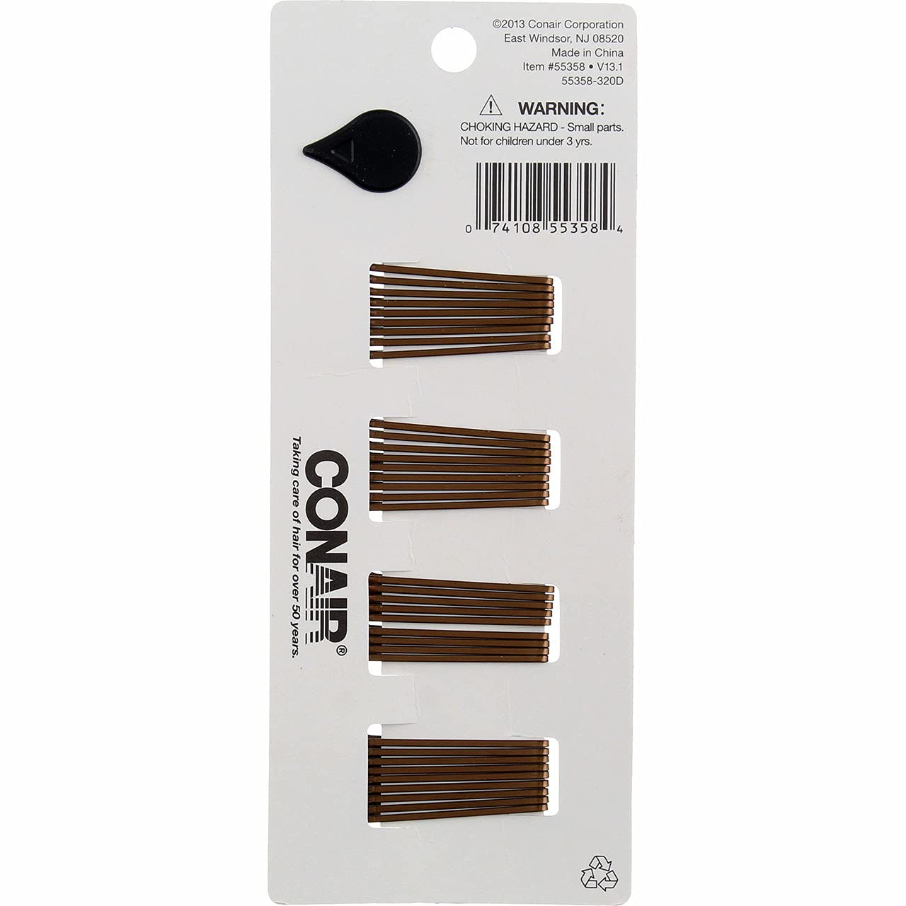 Conair Mini Bobby Pins Brown