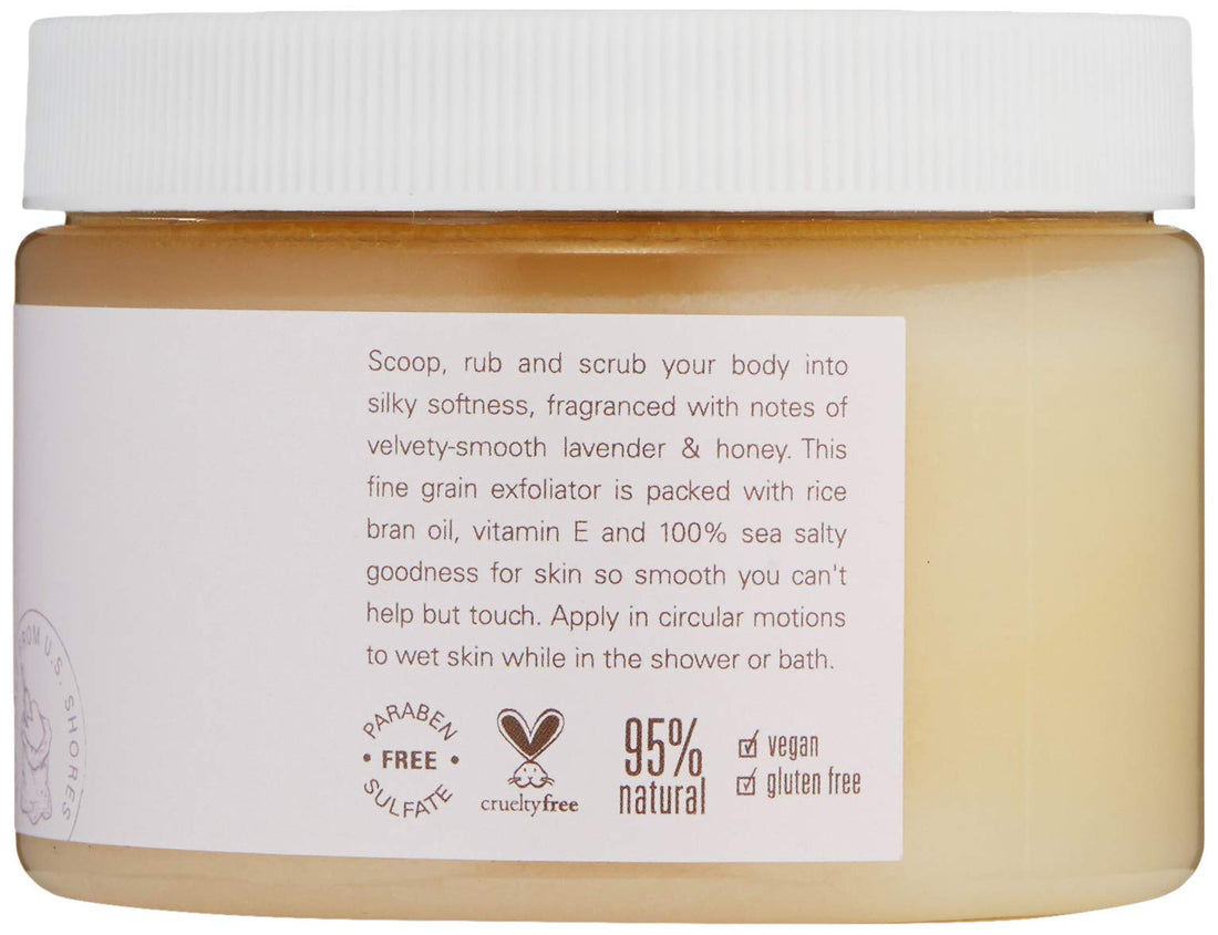Farmhouse Fresh Honey-Lavender Fine Grain Salt Scrub 12 oz
