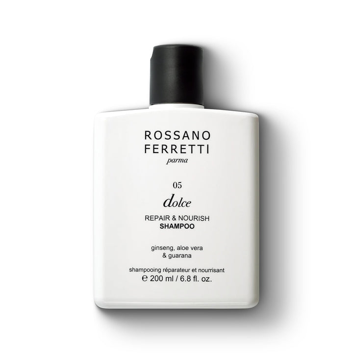 Rossano Ferretti Dolce Nourishing Shampoo for Dry, Damaged Hair, Hydrates and Repairs with Hyaluronic Acid | Sulfate Free, Luxury, Vegan | 6.8 Fl Oz