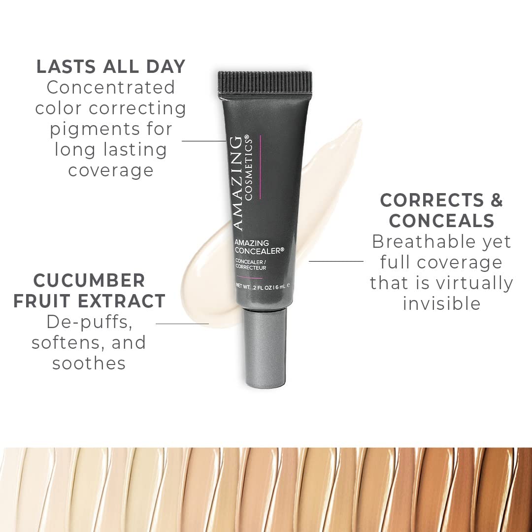 Ivory : AMAZING COSMETICS Concealer, Ivory, 0.2 fl. oz