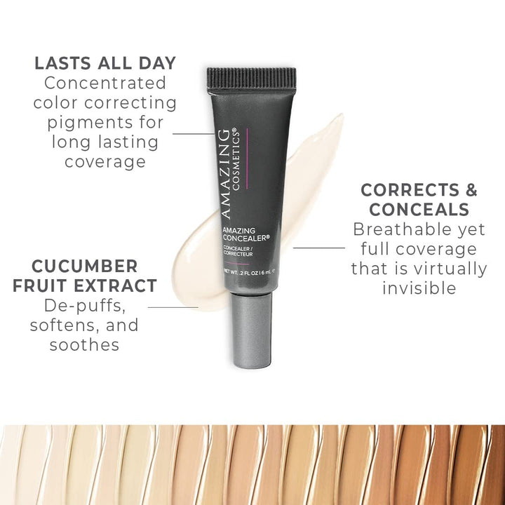 Ivory : AMAZING COSMETICS Concealer, Ivory, 0.2 fl. oz