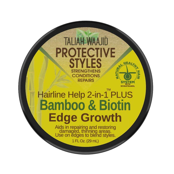 Taliah Waajid Protective Styles Hairline Help 2-in-1 Plus Bamboo & Biotin Edge Growth, 1 Ounce