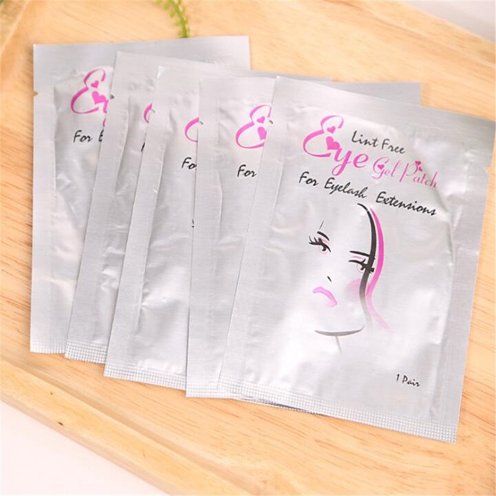 kawagirl 100: Eye Gel Patches, Under Eye Pads Lint Free Lash Extension Eye Gel Patches For Eyelash Extension (100)