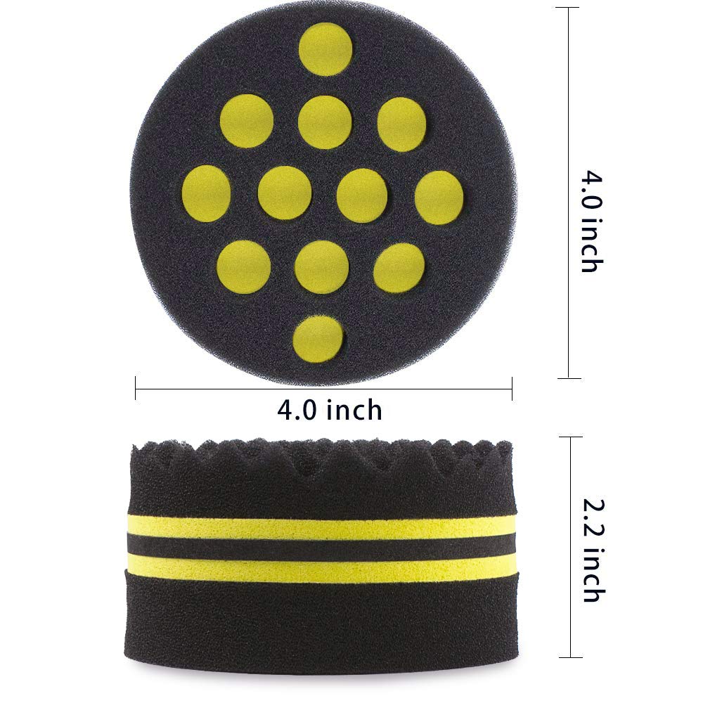 ORIY Small and Big Holes Waves Hair Sponge Magic Twist Natural Hair Curl Barber Sponge For Afro Boys.