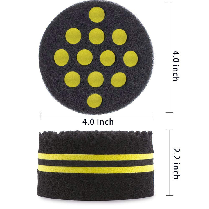 ORIY Small and Big Holes Waves Hair Sponge Magic Twist Natural Hair Curl Barber Sponge For Afro Boys.