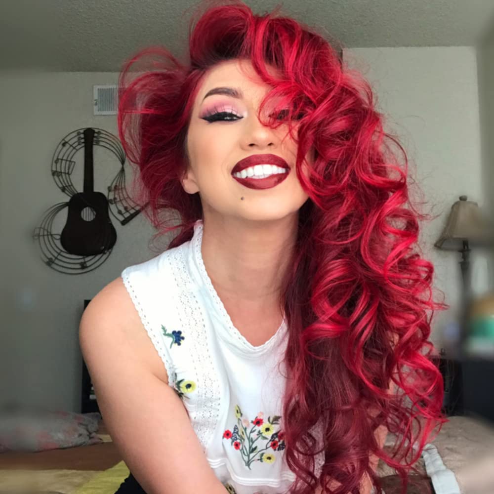 MANIC PANIC Vampire Red Hair Dye - Classic High Voltage - Semi Permanent Deep, Blood Red Hair Color - Vegan, PPD And Ammonia Free (4oz)