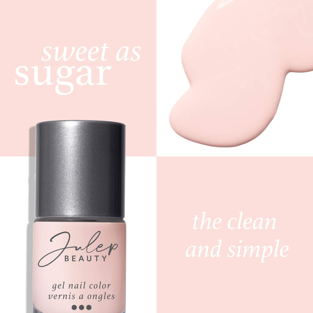 Julep Quick-Dry Gel Nail Polish, Long Lasting, Air Dry Formula, No UV/LED Lamp Needed, Vegan, Chip-Resistant - Sweet as Sugar