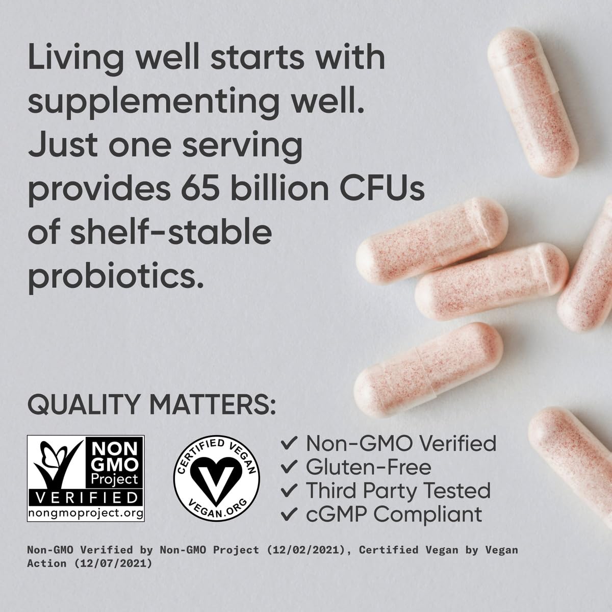 Sports Research Probiotics with Prebiotics & Cranberry | Women's Probiotic Blend with 65 Billion CFU at Expiration | Gluten Free, Non-GMO Verified & Vegan Certified (30 Count)