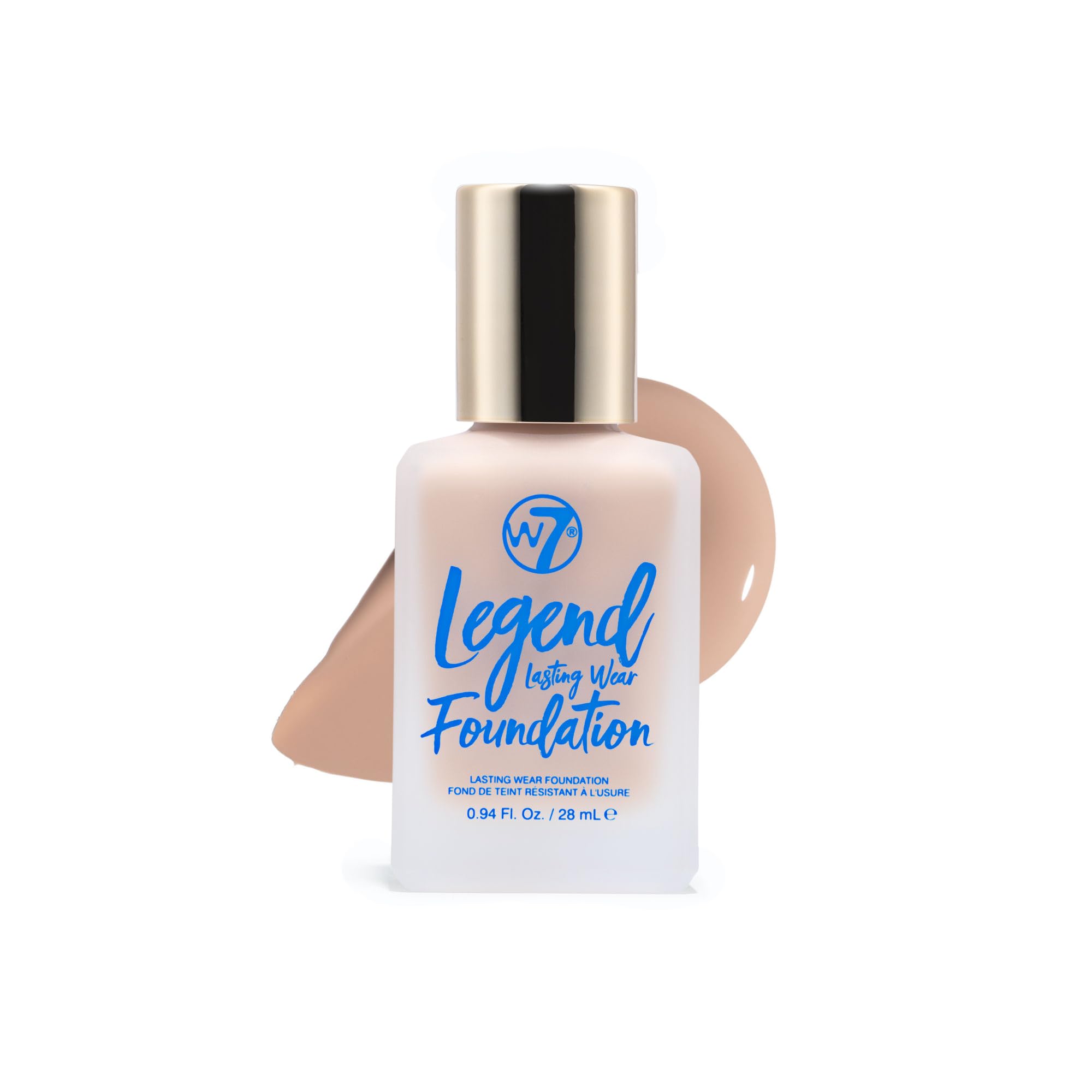 W7 | Legend Long-Lasting Liquid Foundation | Rich and Creamy Formula | Full Coverage with a Matte Finish | Available in 4 Shades | Natural Beige | Cruelty Free, Vegan Makeup by W7 Cosmetics