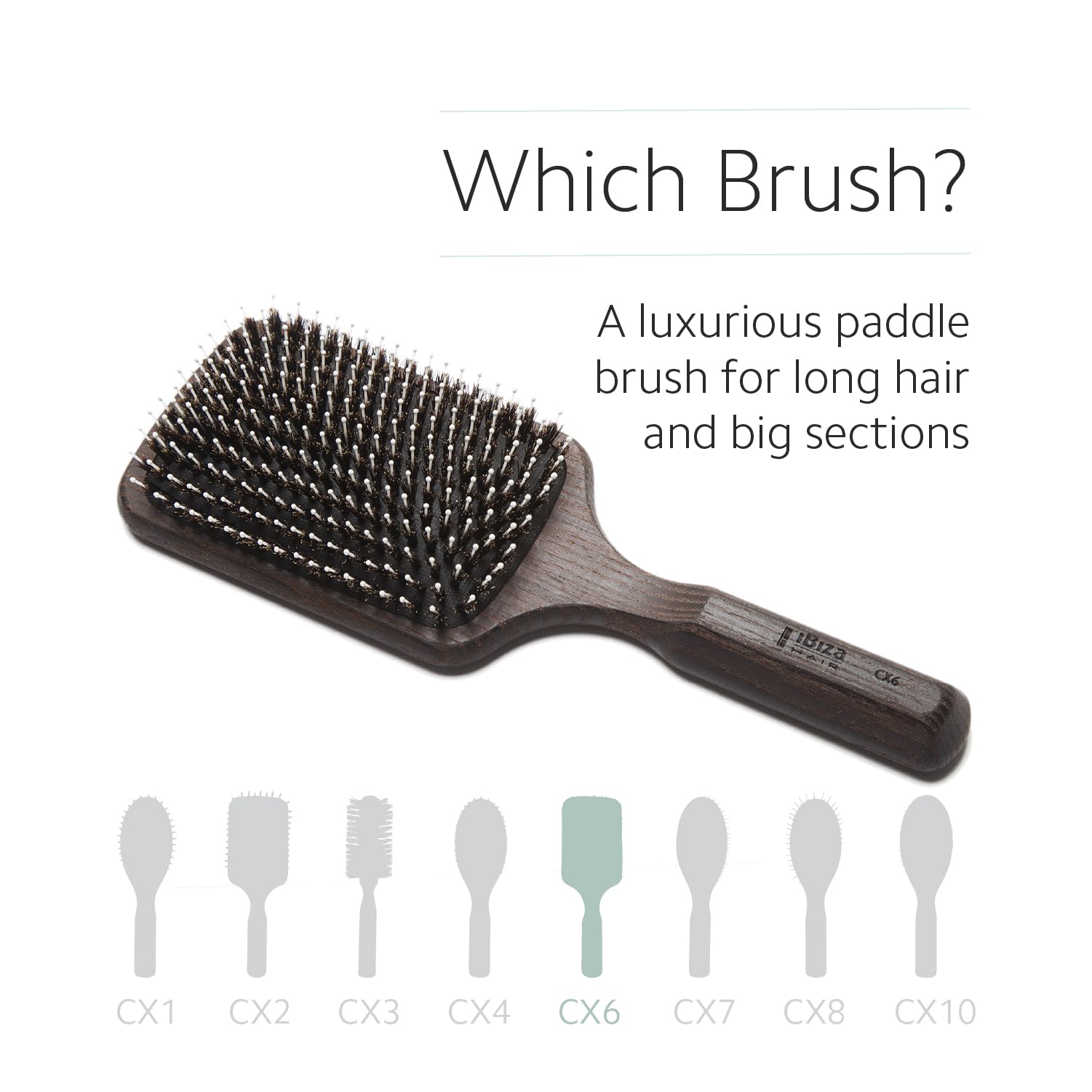 Ibiza Hair Cx Series Brush, Cx6