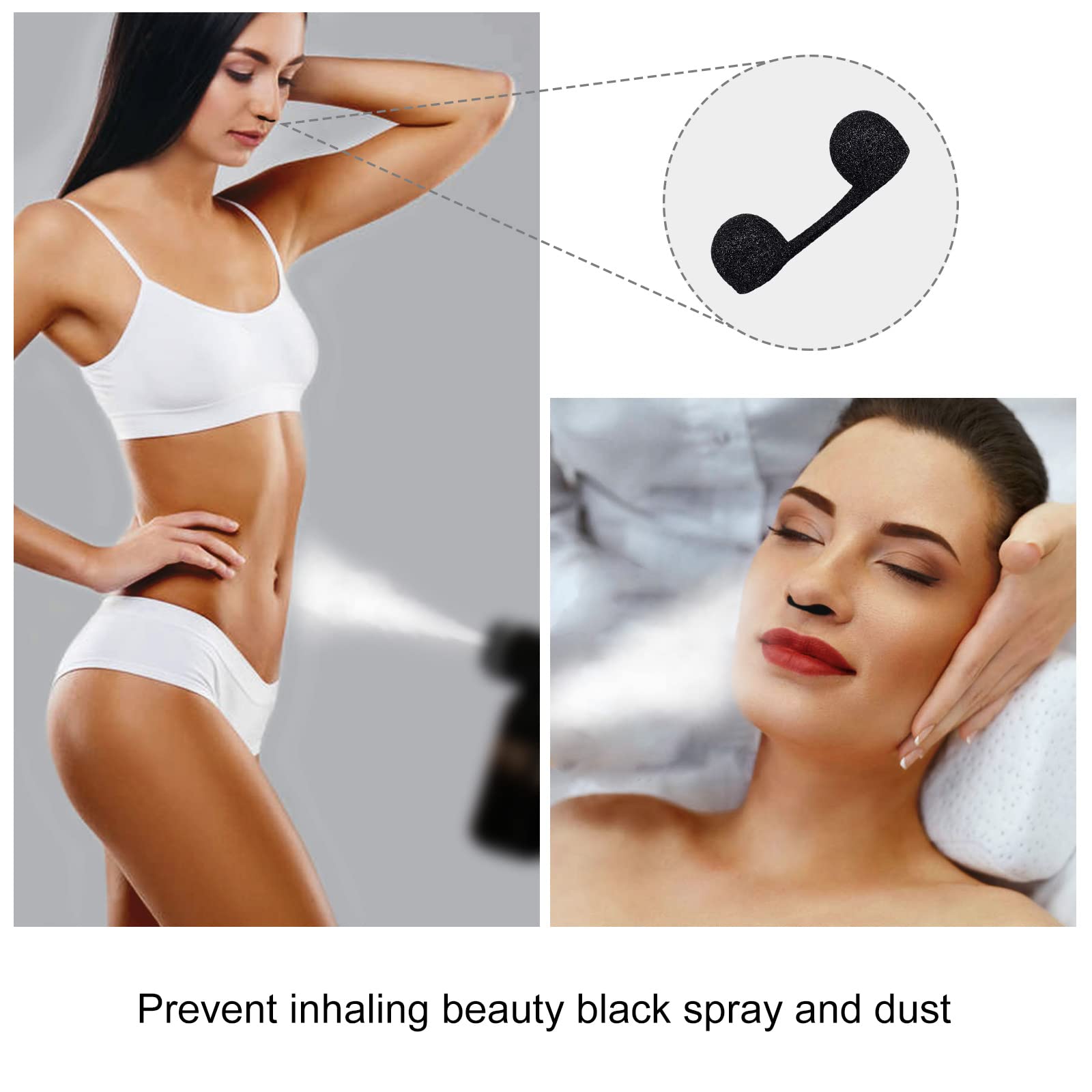 Elera Spray Tan Disposable Nose Filters for Sunless Airbrush Spray Tanning (50pcs)