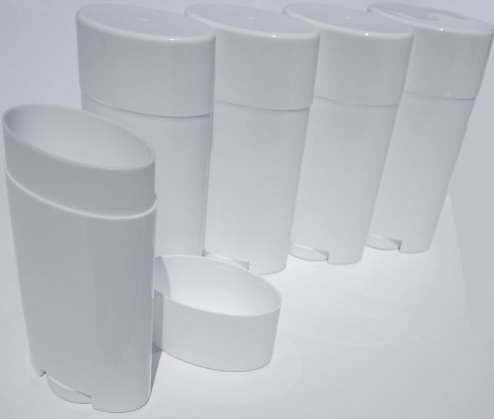 Goege Empty Plastic Oval Deodorant Containers Lip Balm Tubes with Lid Caps 15ML for Lipstick, Crayon,chapstick,homemade Lip Balm,BPA Free (10 Pcs)