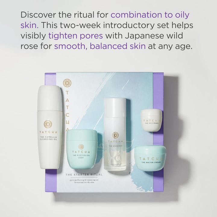 Tatcha The Starter Ritual Set - Balancing for Combo to Oily Skin | 2 Week Introductory Set | $92 Value