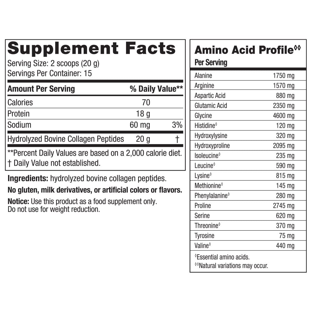 Nordic Naturals Joint & Muscle Collagen Peptides, Unflavored - 10.6 Ounces - Collagen Supplement for Skin Health and Joint Mobility - 15 Servings