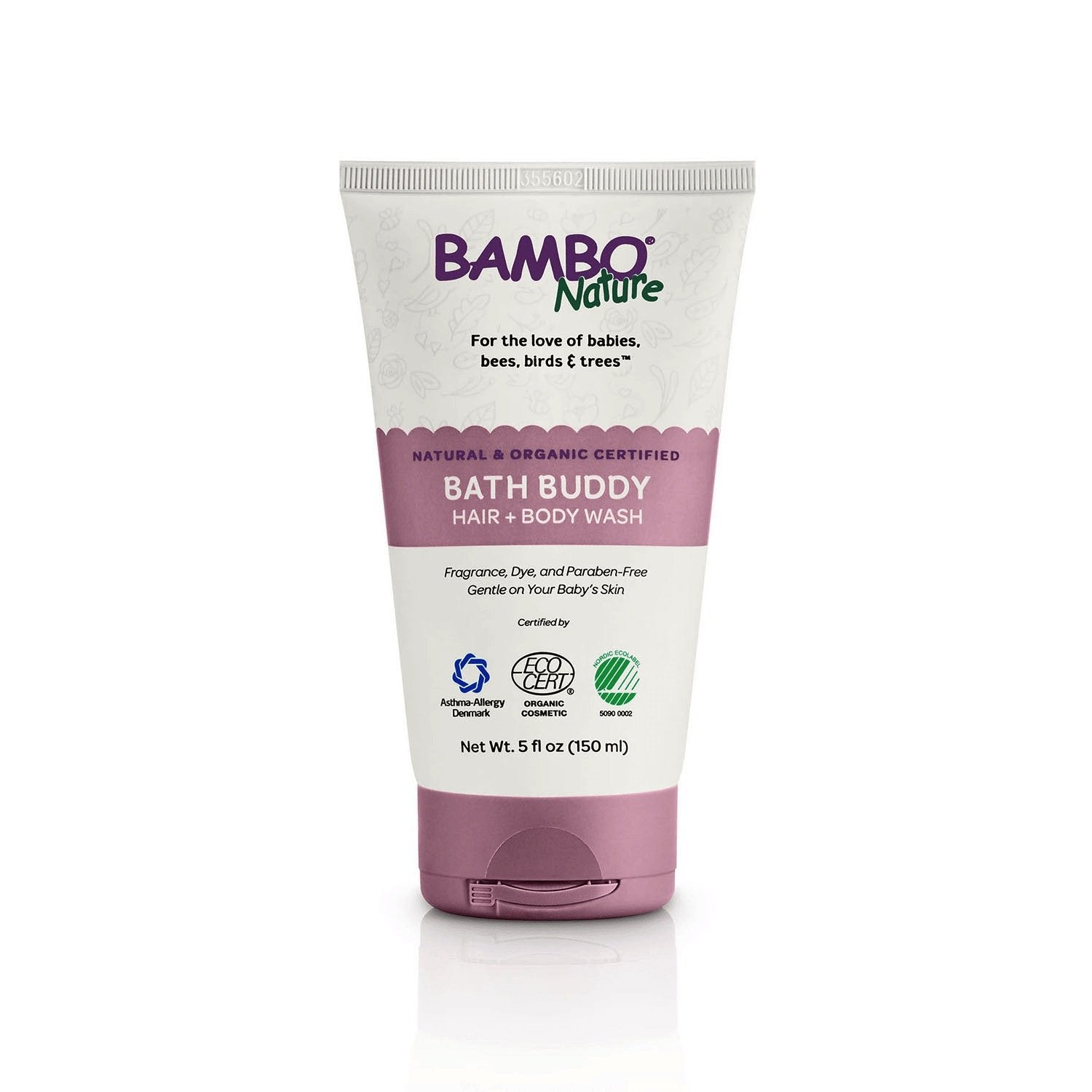 Bambo Nature Bath Buddy Hair & Body Wash, 5 fl oz Tube, 1 Count