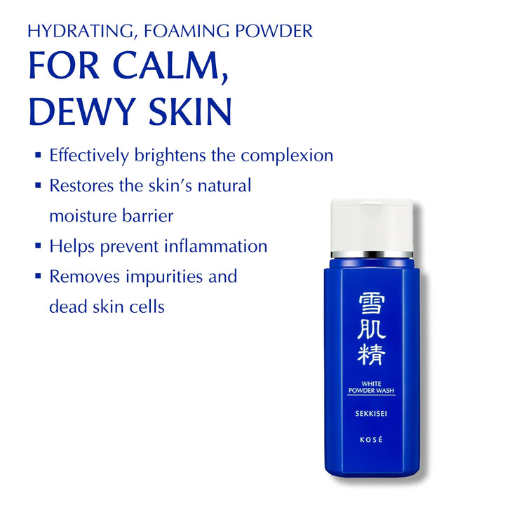 SEKKISEI White Powder Wash, Foaming Facial Cleanser, 3.5 Ounce