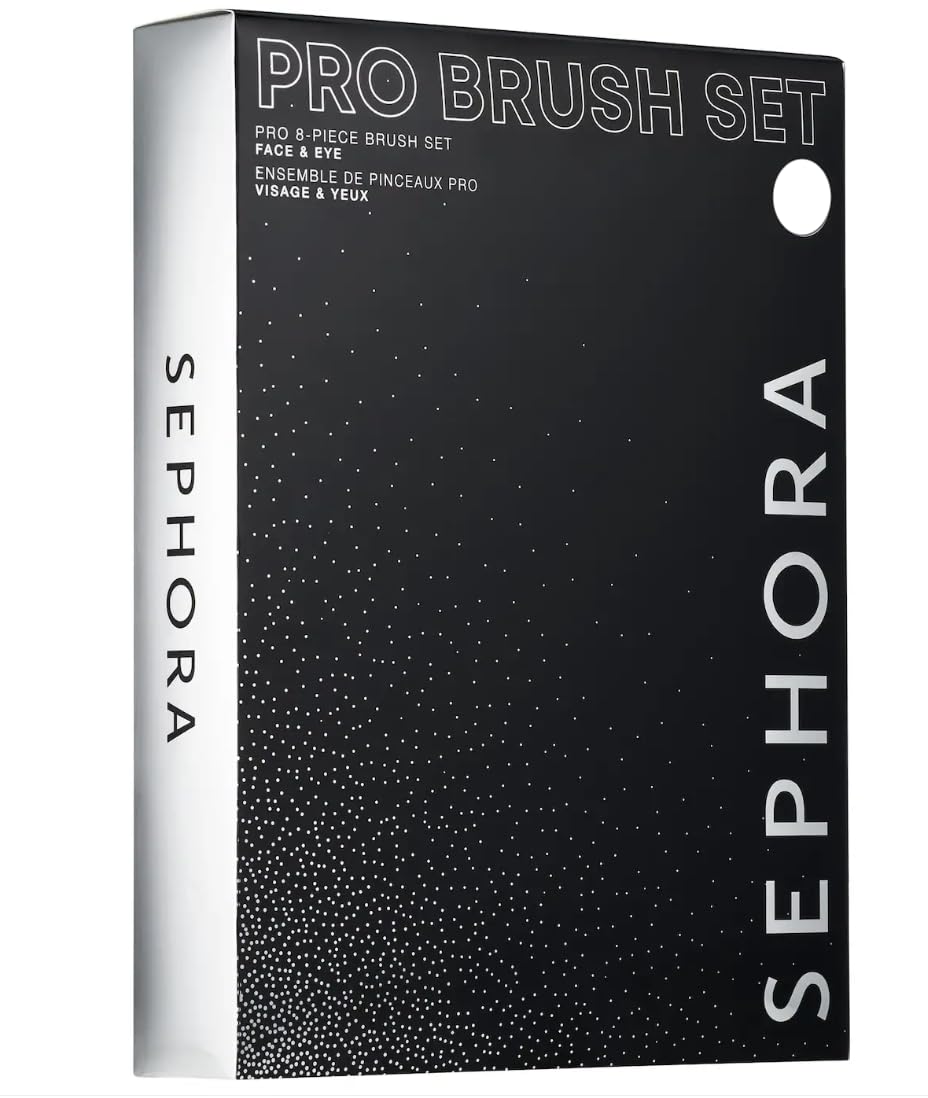 SEPHORA COLLECTION PRO 8-Piece Face & Eye Brush Set