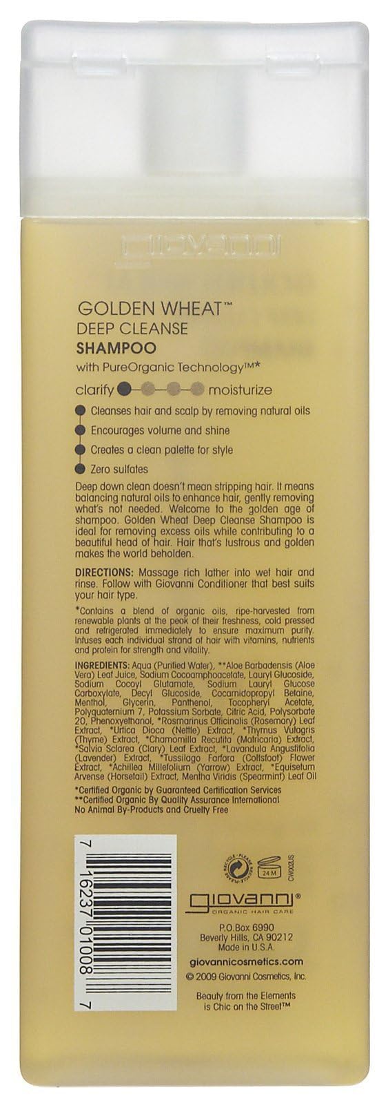 Giovanni Deep Cleanse Shampoo Golden Wheat - 8.5 fl oz