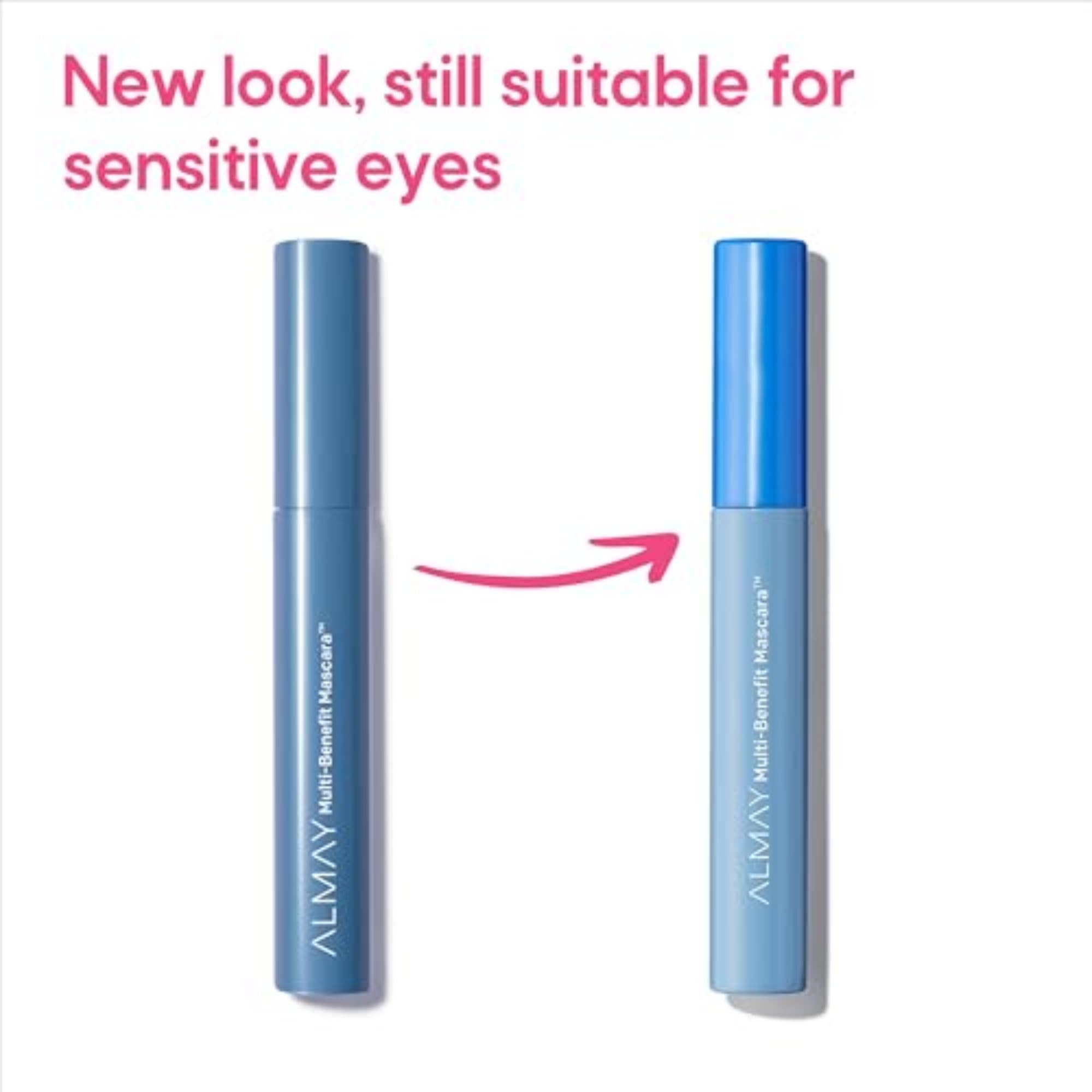 Almay Mascara, Volume, Length, Definition & Conditioning, Eye Makeup Stocking Stuffers for Women, Hypoallergenic, 504 Black Waterproof, 0.24 Oz