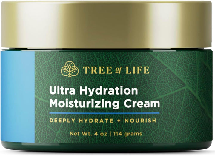 Tree of Life Beauty Hydrating and Moisturizing Face Cream with Botanical Hyaluronic Acid, 4 Fl Oz
