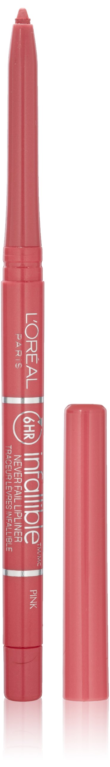 L'Oréal Paris Colour Riche Never Fail Lip Liner, Pink, 0.009 oz.