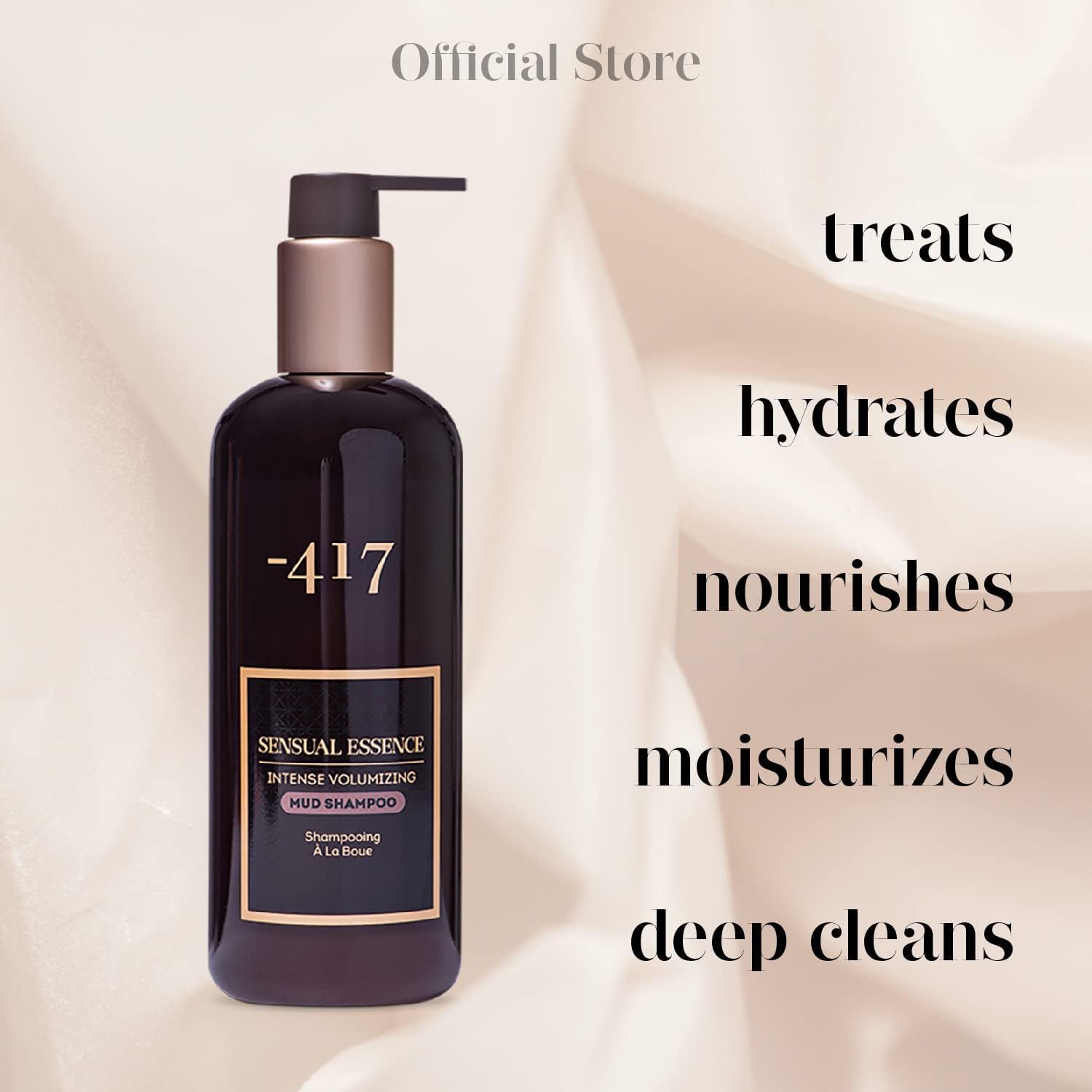 -417 Dead Sea Catharsis Mud Shampoo - Treat Scalp & Hair for Healthy Shiny Hair - Repair Sun Damages - with Avocado Oil and Vitamin E - Perfect for Dry Scalp - 100% Vegan 349.8 ML